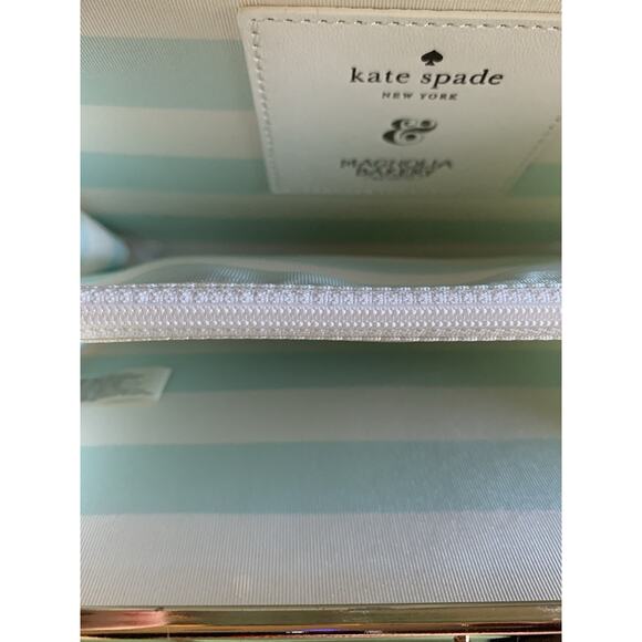 KATE SPADE Magnolia Bakery Recipe Book Dessert Novel Clutch Purse Bag - Picture 10 of 12